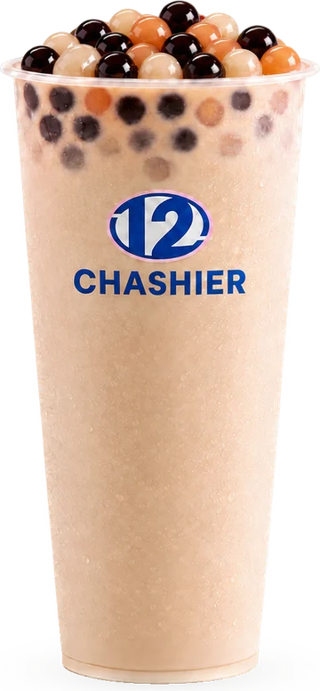 Vaso de Taro Milk Cha, bubble tea de Chashier