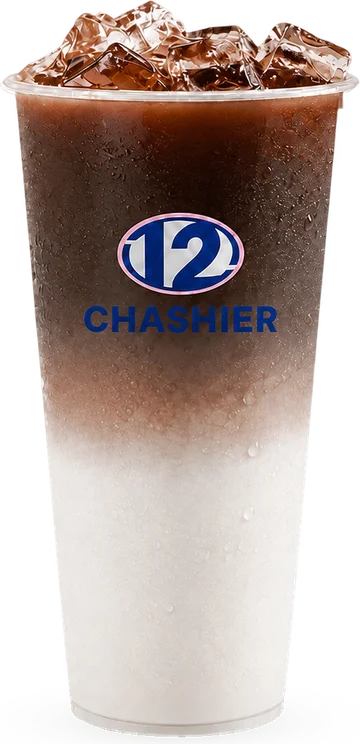 Cacao Latte: cacao con leche y boba de chocolate.